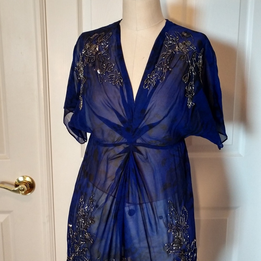 Cache Beaded Tunic Top